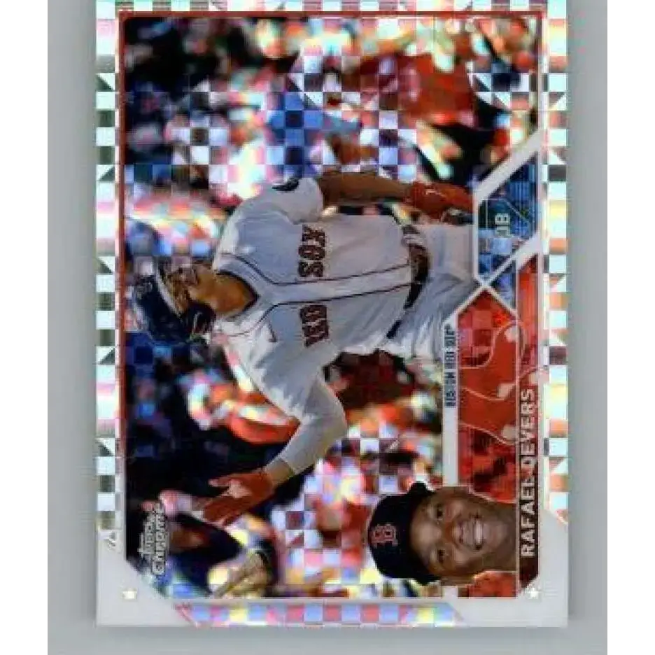 2023 Topps Chrome X-Fractor #206 Rafael Devers NM-MT Boston Red Sox Baseball Card - Baseball Card Single