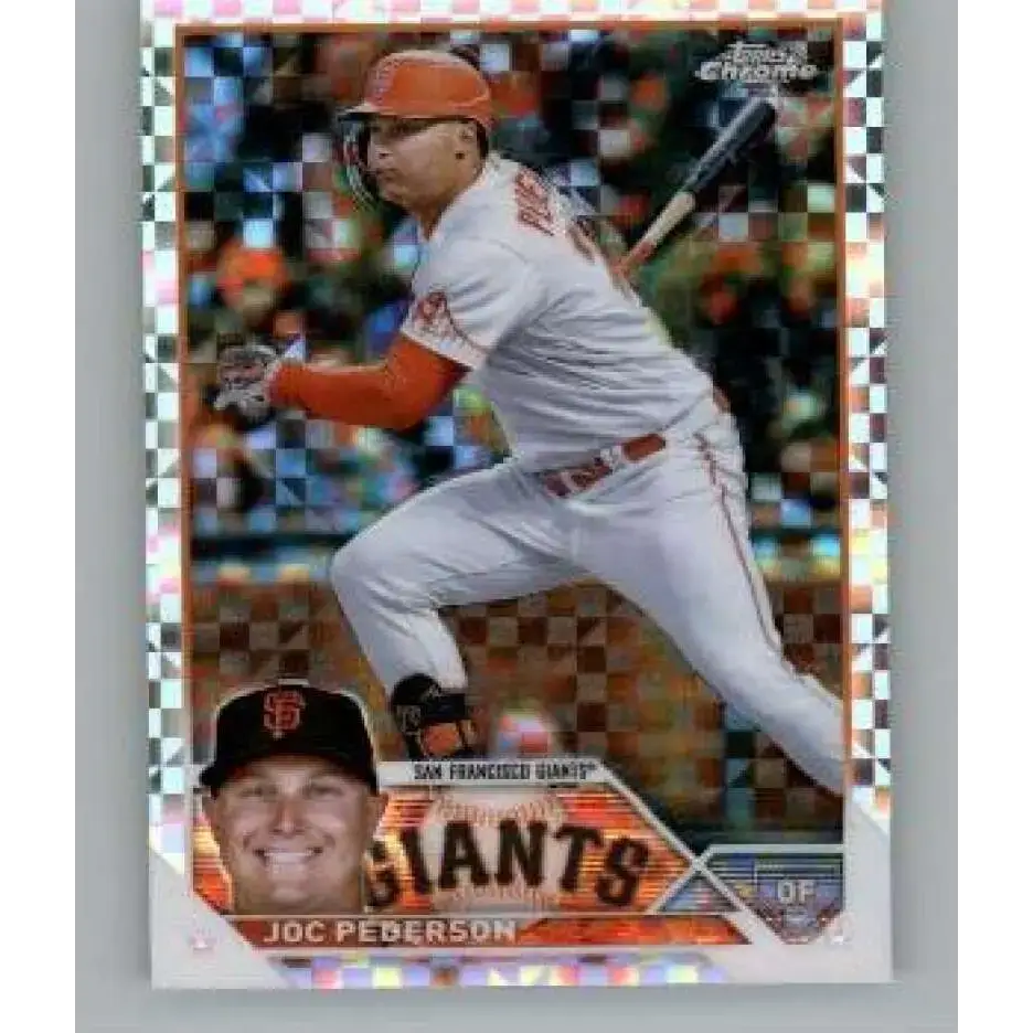 2023 Topps Chrome X-Fractor #31 Joc Pederson NM-MT San Francisco Giants Baseball Card - Baseball Card Single