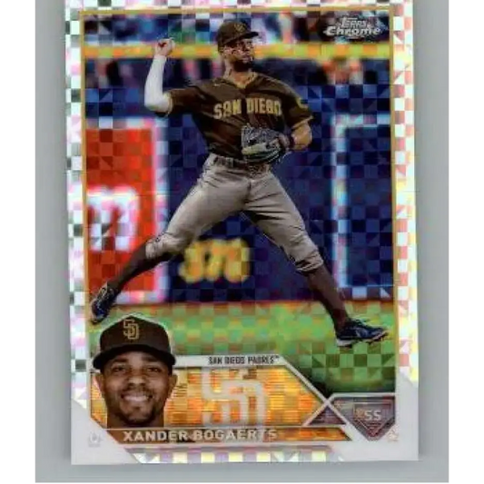 2023 Topps Chrome X-Fractor #44 Xander Bogaerts NM-MT San Diego Padres Baseball Card - Baseball Card Single