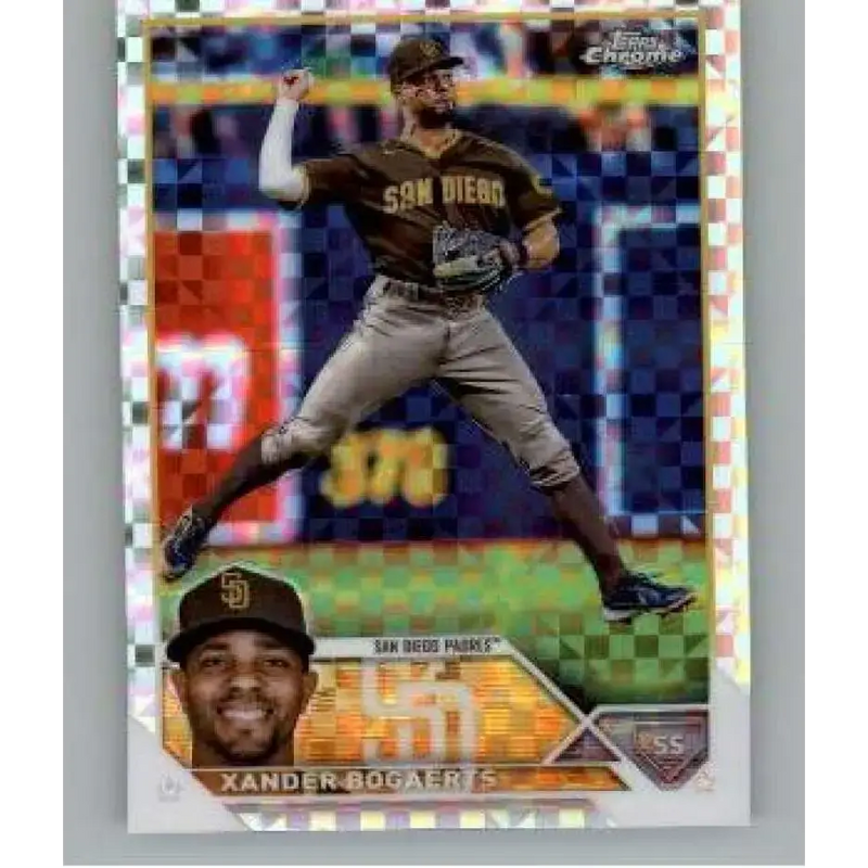 2023 Topps Chrome X-Fractor #44 Xander Bogaerts NM-MT San Diego Padres Baseball Card - Baseball Card Single