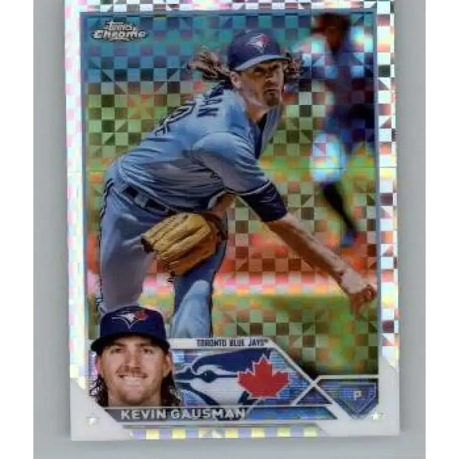 2023 Topps Chrome X-Fractor #55 Kevin Gausman NM-MT Toronto Blue Jays Baseball Card - Baseball Card Single