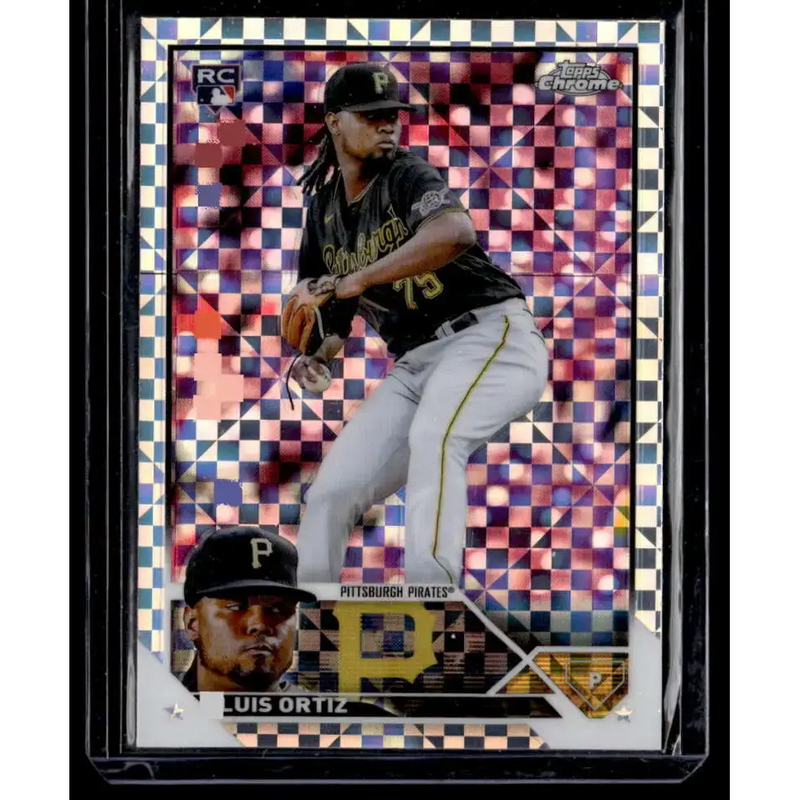 2023 Topps Chrome X-Fractor #64 Luis Ortiz NM-MT RC Rookie Pittsburgh Pirates Baseball Card - Baseball Card Single
