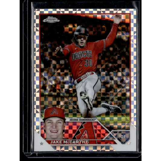 2023 Topps Chrome X-Fractor #86 Jake McCarthy NM-MT Arizona Diamondbacks Baseball Card - Baseball Card Single