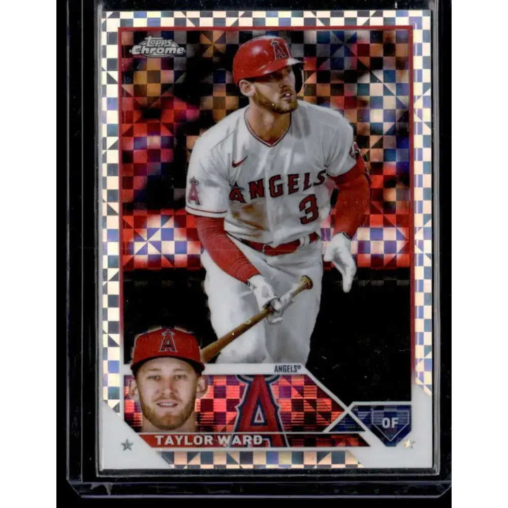 2023 Topps Chrome X-Fractor #94 Taylor Ward NM-MT Los Angeles Angels Baseball Card - Baseball Card Single
