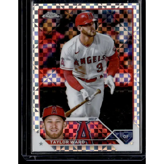 2023 Topps Chrome X-Fractor #94 Taylor Ward NM-MT Los Angeles Angels Baseball Card - Baseball Card Single