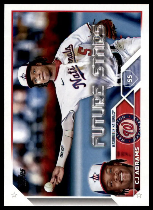 2023 Topps CJ Abrams 35 Washington Nationals Baseball NM - Baseball Card Single