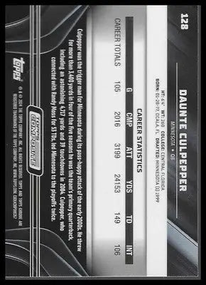 2023 Topps Composite #128 Topps Chrome Black Daunte Culpepper