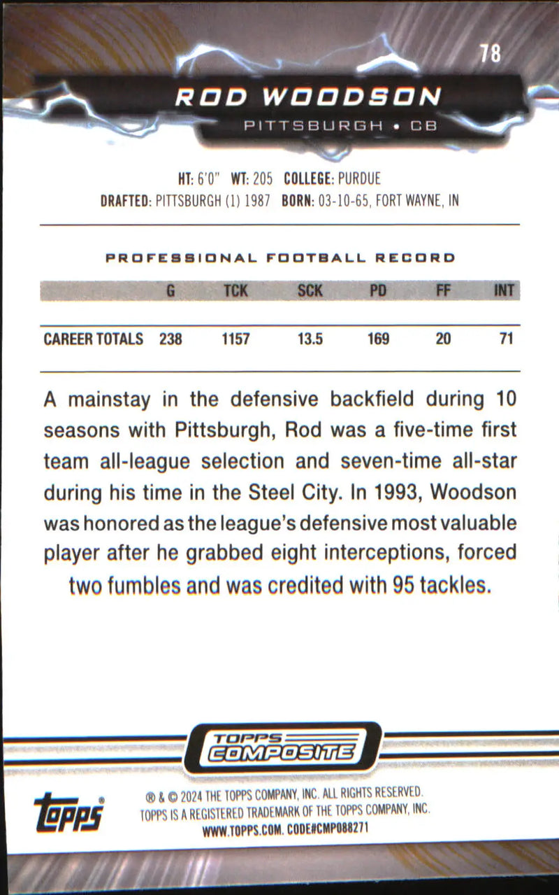 2023 Topps Composite #78 Rod Woodson