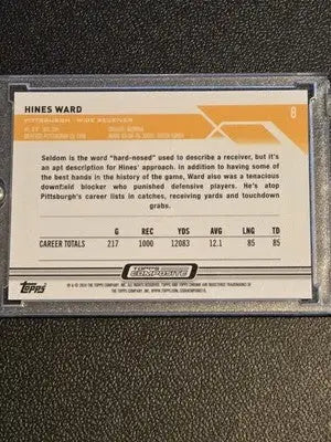 2023 Topps Composite #8 Hines Ward Topps Chrome Green Sonar Refractor 42/99 - Football Card Single