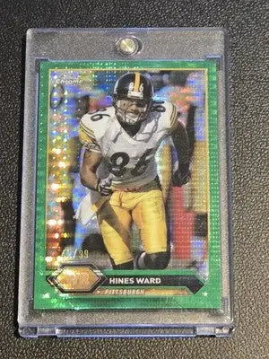 2023 Topps Composite #8 Hines Ward Topps Chrome Green Sonar Refractor 42/99 - Football Card Single