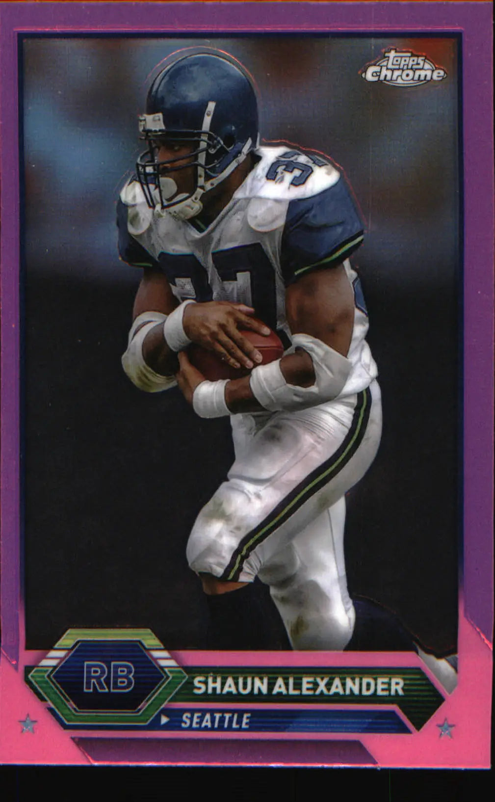 2023 Topps Composite Topps Chrome Pink Refractor #48 Shaun Alexander - Football Card Single