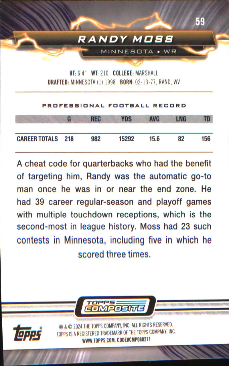 2023 Topps Composite Resurgence #59 Randy Moss