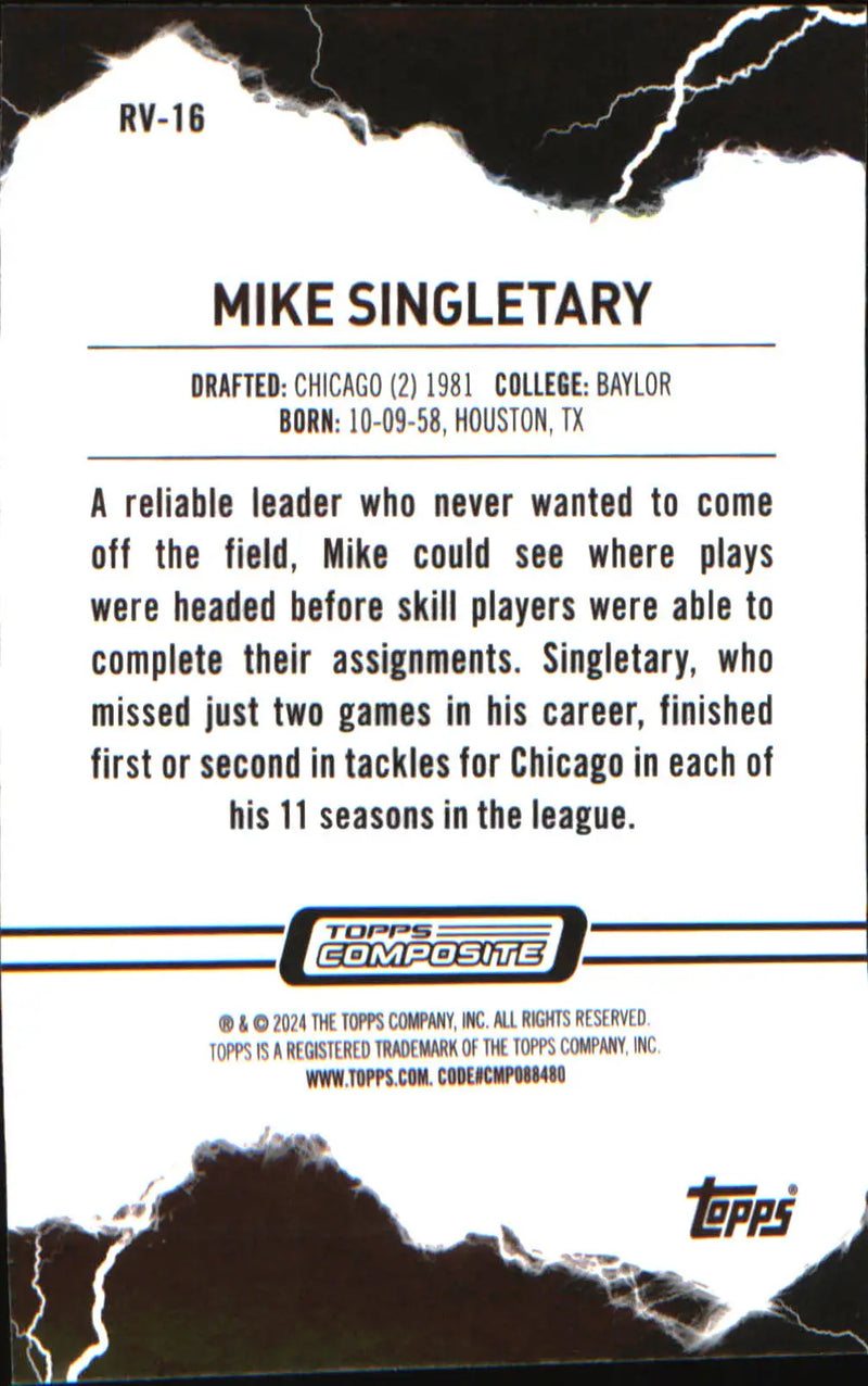 2023 Topps Composite Resurgence Voltaic #RV-16 Mike Singletary
