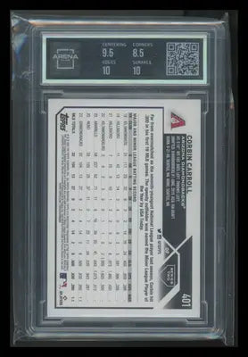 2023 Topps Corbin Carroll #401 RC Baseball Arena Club 9 - Baseball Card Single