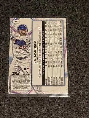 2023 Topps Cosmic Chrome #48 J.D. Martinez - Baseball Card Single
