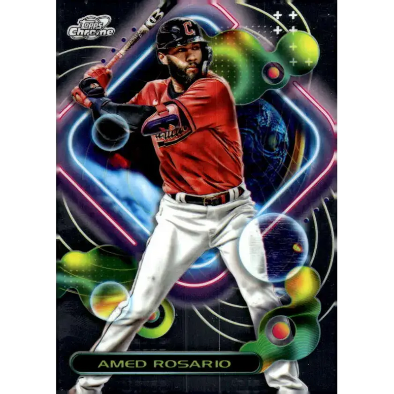 2023 Topps Cosmic Chrome #58 Amed Rosario NM-MT Cleveland Guardians Baseball Card - Baseball Card Single