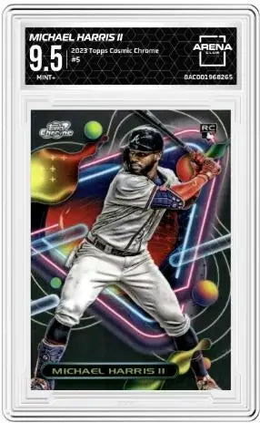 2023 Topps Cosmic Chrome Michael Harris II #5 RC Baseball Arena Club 9.5 - Baseball Card Single