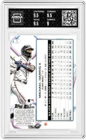 2023 Topps Cosmic Chrome Michael Harris II #5 RC Baseball Arena Club 9.5 - Baseball Card Single