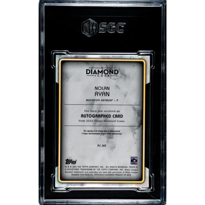 2023 Topps Diamond Icons #AC-NR Nolan Ryan SGC 9.5 MINT+ Auto 19/25 Houston Astros Baseball Card