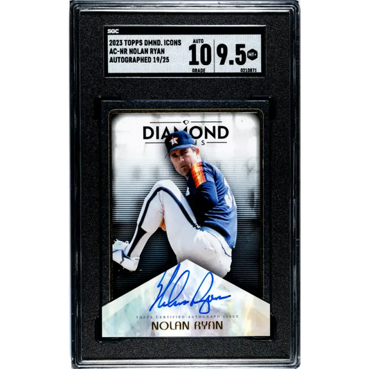 2023 Topps Diamond Icons #AC-NR Nolan Ryan SGC 9.5 MINT+ Auto 19/25 Houston Astros Baseball Card