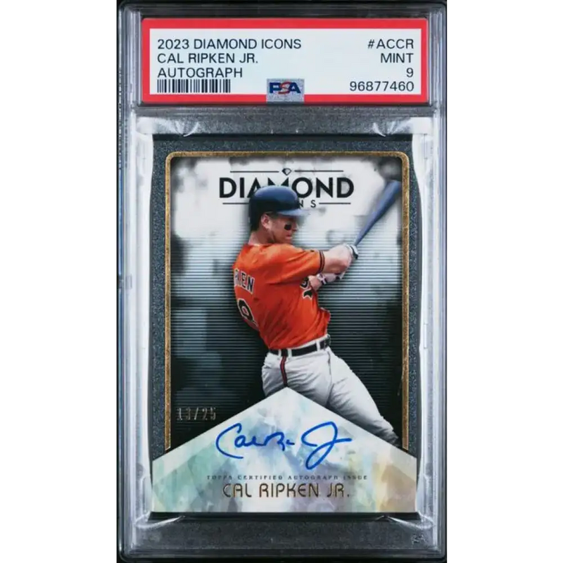 2023 Topps Diamond Icons #ACCR Cal Ripken Jr. PSA 9 MINT Auto 13/25 Baltimore Orioles Baseball Card - Baseball Card