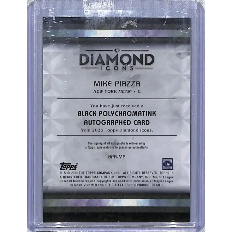 2023 Topps Diamond Icons #BPA-MP Mike Piazza EX Excellent Auto 13/15 New York Mets Baseball Card - Baseball Card Single