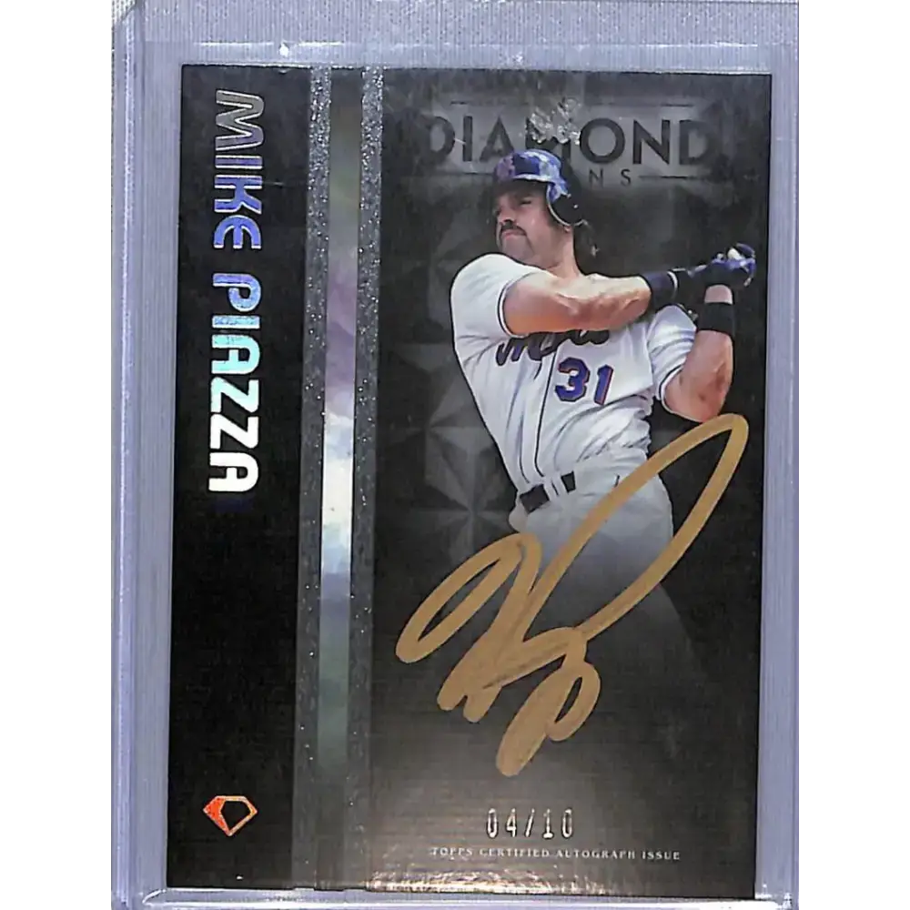 2023 Topps Diamond Icons PolychromatINK #BPA-MP Mike Piazza EX Excellent Auto 4/ - Baseball Card Single