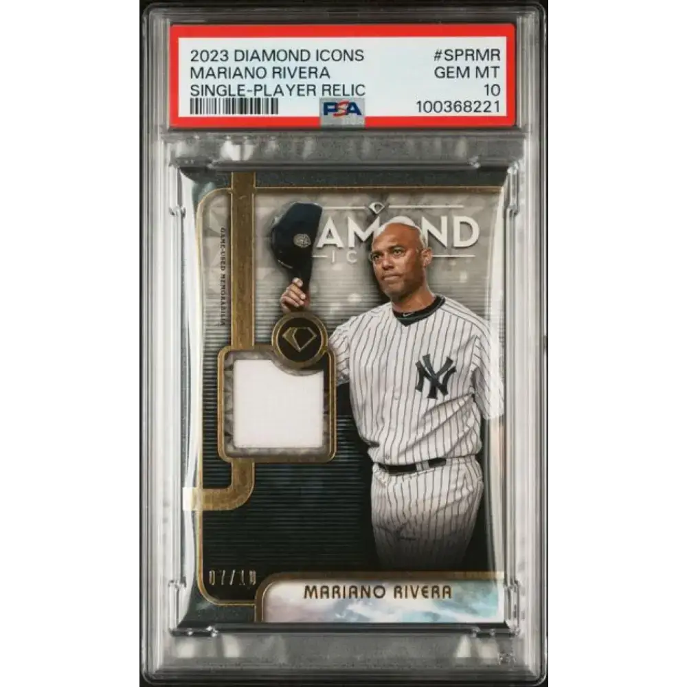 2023 Topps Diamond Icons Relic #SPRMR Mariano Rivera PSA 10 GEM MINT MEM 7/10 New York Yankees - Baseball Card Single