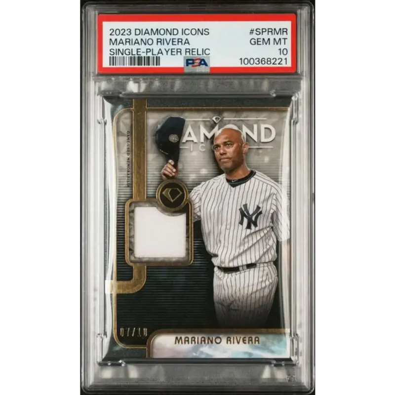 2023 Topps Diamond Icons Relic #SPRMR Mariano Rivera PSA 10 GEM MINT MEM 7/10 New York Yankees - Baseball Card Single