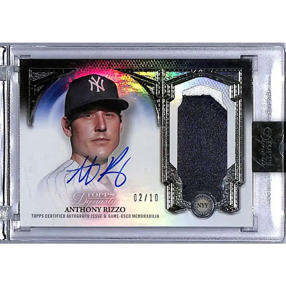 2023 Topps Dynasty #DAP-ARIZ7 Anthony Rizzo NM-MT MEM Auto 2/10 New York Yankees Baseball Card - Baseball Card Single