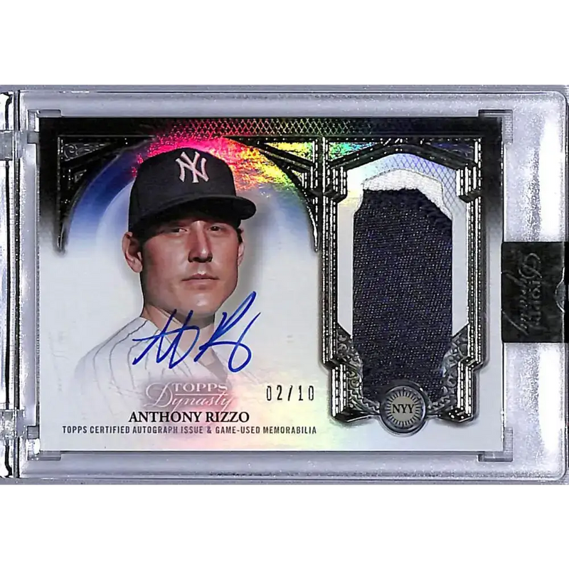 2023 Topps Dynasty #DAP-ARIZ7 Anthony Rizzo NM-MT MEM Auto 2/10 New York Yankees Baseball Card - Baseball Card Single