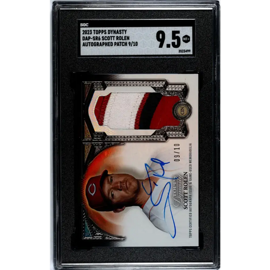 2023 Topps Dynasty #DAP-SR6 Scott Rolen SGC 9.5 MINT+ MEM Auto 9/10 Cincinnati Reds Baseball Card - Baseball Card Single