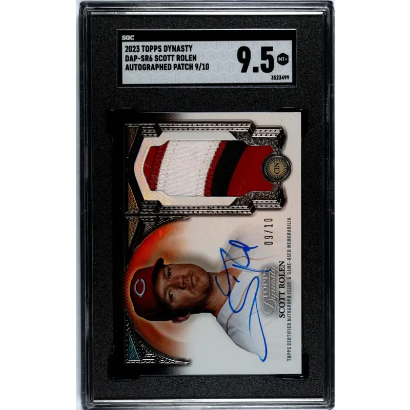 2023 Topps Dynasty #DAP-SR6 Scott Rolen SGC 9.5 MINT+ MEM Auto 9/10 Cincinnati Reds Baseball Card - Baseball Card Single