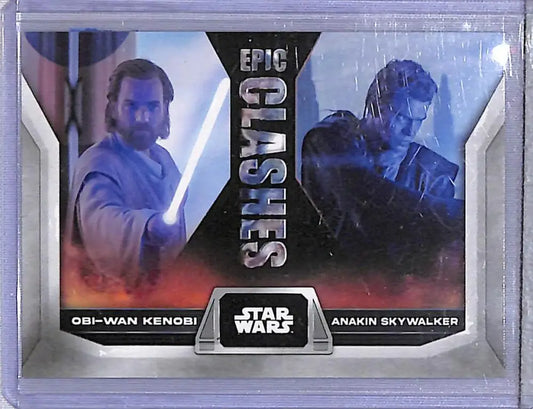 2023 Topps Epic Clashes #EC-11 Obi-Wan Kenobi / Anakin Skywalker NM-MT - Star Wars Card Single