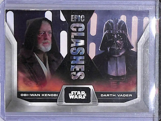 2023 Topps Epic Clashes #EC-12 Obi-Wan Kenobi / Darth Vader NM-MT - Star Wars Card Single
