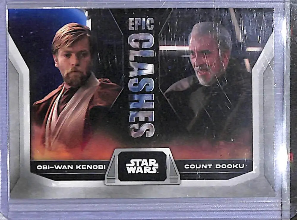 2023 Topps Epic Clashes #EC-6 Obi-Wan Kenobi / Count Dooku NM-MT - Star Wars Card Single