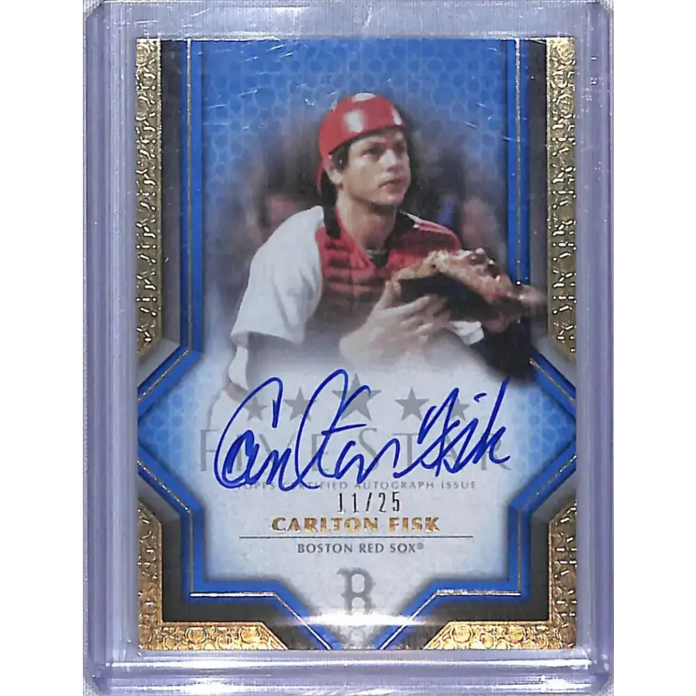 2023 Topps Five Star #FSA-CFI Carlton Fisk NM-MT Auto 11/25 Boston Red Sox Baseball Card - Baseball Card Single