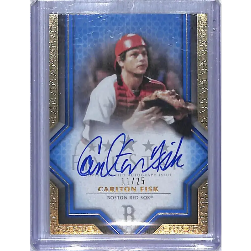 2023 Topps Five Star #FSA-CFI Carlton Fisk NM-MT Auto 11/25 Boston Red Sox Baseball Card - Baseball Card Single