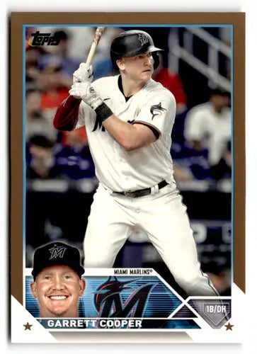2023 Topps Gold #321 Garrett Cooper NM-MT 0240/2023 Marlins ID:49450 - Baseball Card Single