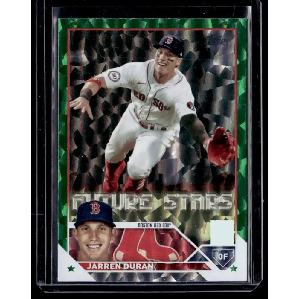 2023 Topps Green Foil #242 Jarren Duran NM-MT 491/499 Boston Red Sox Baseball Card - Baseball Card Single