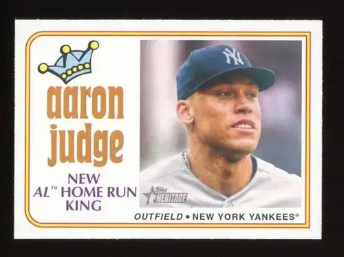 2023 Topps Heritage #1 Aaron Judge NM Near Mint Yankees Tribute ID:65219 - Baseball Card Single