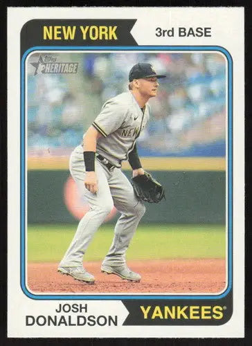 2023 Topps Heritage #102 Josh Donaldson NM Near Mint Yankees ID:65248 - Baseball Card Single