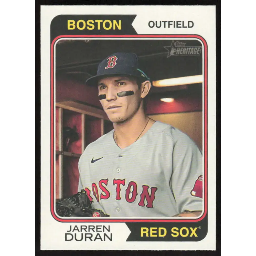 2023 Topps Heritage #108 Jarren Duran NM-MT Boston Red Sox Baseball Card - Baseball Card