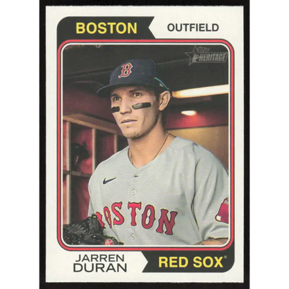 2023 Topps Heritage #108 Jarren Duran NM-MT Boston Red Sox Baseball Card - Baseball Card