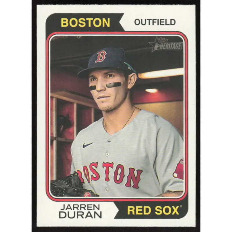 2023 Topps Heritage #108 Jarren Duran NM-MT Boston Red Sox Baseball Card - Baseball Card Single