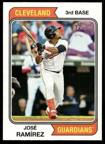 2023 Topps Heritage #11 Jose Ramirez NM Near Mint Guardians ID:65222 - Baseball Card Single