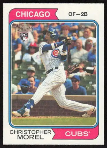 2023 Topps Heritage #110 Christopher Morel NM Near Mint RC Rookie Cubs ID:65250 - Baseball Card Single