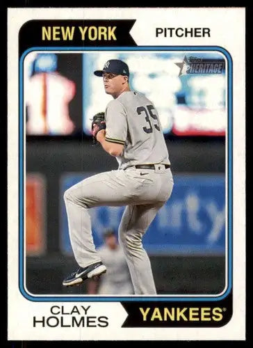 2023 Topps Heritage #116 Clay Holmes NM-MT Yankees ID:73377 - Baseball Card Single