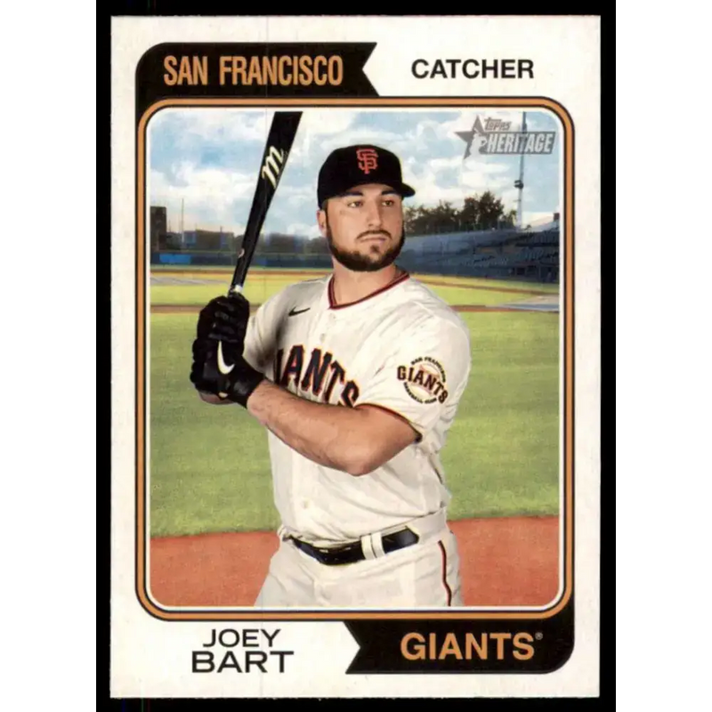 2023 Topps Heritage #118 Joey Bart NM-MT San Francisco Giants Baseball Card - Baseball Card Single