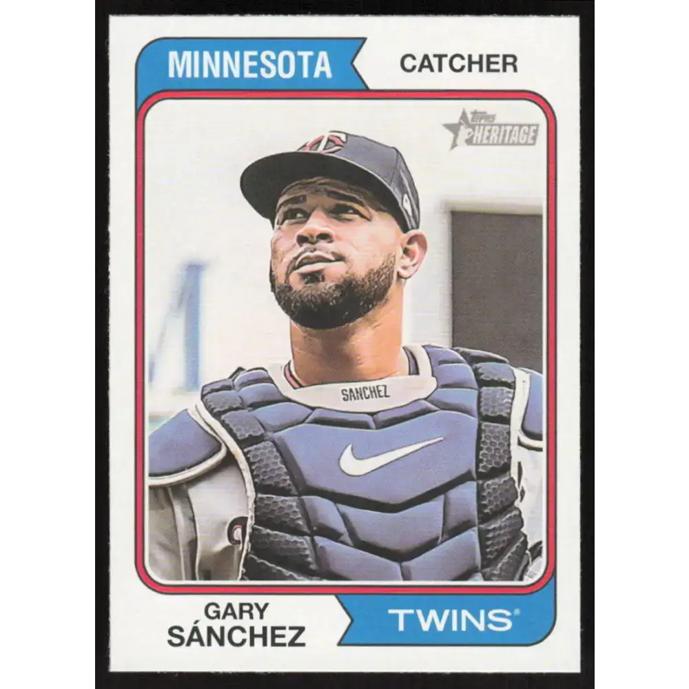2023 Topps Heritage #122 Gary Sanchez NM-MT Minnesota Twins Baseball Card